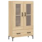 vidaXL Aparador alto madera de ingeniería roble Sonoma 69,5x31x115 cm