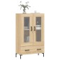 vidaXL Aparador alto madera de ingeniería roble Sonoma 69,5x31x115 cm