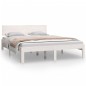 vidaXL Estructura de cama madera maciza de pino blanco 140x200 cm