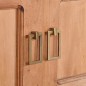 vidaXL Mueble para la TV madera maciza de caoba 110x30x45 cm vidaXL Mueble para la TV madera maciza de caoba 110x30x45 cm