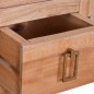 vidaXL Mueble para la TV madera maciza de caoba 110x30x45 cm vidaXL Mueble para la TV madera maciza de caoba 110x30x45 cm