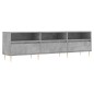 vidaXL Mueble de TV madera contrachapada gris hormigón 150x30x44,5 cm vidaXL Mueble de TV madera contrachapada gris hormigón 150x30x44,5 cm