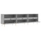 vidaXL Mueble de TV madera contrachapada gris hormigón 150x30x44,5 cm vidaXL Mueble de TV madera contrachapada gris hormigón 150x30x44,5 cm