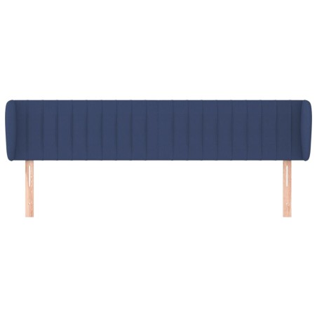 vidaXL Cabecero de tela azul 203x23x78/88 cm