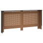 vidaXL Cubierta para radiador MDF negro 172x19x81,5 cm vidaXL Cubierta para radiador MDF negro 172x19x81,5 cm