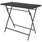 vidaXL Set comedor de jardín plegable 7 pzas poli ratán y acero negro vidaXL Set comedor de jardín plegable 7 pzas poli ratán y acero negro