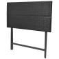 vidaXL Set comedor de jardín plegable 7 pzas poli ratán y acero negro vidaXL Set comedor de jardín plegable 7 pzas poli ratán y acero negro