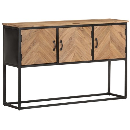 vidaXL Aparador de madera maciza de acacia 120x30x75 cm