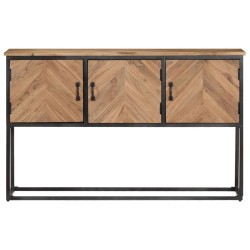vidaXL Aparador de madera maciza de acacia 120x30x75 cm