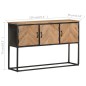 vidaXL Aparador de madera maciza de acacia 120x30x75 cm vidaXL Aparador de madera maciza de acacia 120x30x75 cm