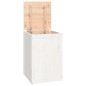 vidaXL Baúl para la colada madera maciza de pino blanco 44x44x66 cm vidaXL Baúl para la colada madera maciza de pino blanco 44x44x66 cm