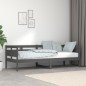 vidaXL Sofá cama madera maciza de pino gris 80x200 cm vidaXL Sofá cama madera maciza de pino gris 80x200 cm
