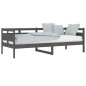 vidaXL Sofá cama madera maciza de pino gris 80x200 cm vidaXL Sofá cama madera maciza de pino gris 80x200 cm