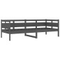 vidaXL Sofá cama madera maciza de pino gris 80x200 cm vidaXL Sofá cama madera maciza de pino gris 80x200 cm