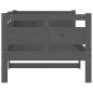 vidaXL Sofá cama madera maciza de pino gris 80x200 cm vidaXL Sofá cama madera maciza de pino gris 80x200 cm