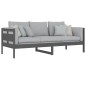 vidaXL Sofá cama madera maciza de pino gris 80x200 cm vidaXL Sofá cama madera maciza de pino gris 80x200 cm