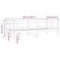 vidaXL Sofá cama madera maciza de pino gris 80x200 cm vidaXL Sofá cama madera maciza de pino gris 80x200 cm