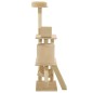 vidaXL Rascador para gatos con poste de sisal 140 cm beige vidaXL Rascador para gatos con poste de sisal 140 cm beige