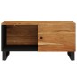 vidaXL Mesa de centro madera maciza acacia y contrachapada 80x50x40 cm