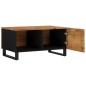 vidaXL Mesa de centro madera maciza acacia y contrachapada 80x50x40 cm