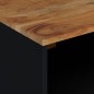 vidaXL Mesa de centro madera maciza acacia y contrachapada 80x50x40 cm