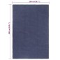 vidaXL Alfombra rectangular algodón azul marino 200x300 cm vidaXL Alfombra rectangular algodón azul marino 200x300 cm