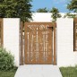 vidaXL Puerta de jardín acero corten diseño bambú 105x130 cm vidaXL Puerta de jardín acero corten diseño bambú 105x130 cm