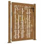 vidaXL Puerta de jardín acero corten diseño bambú 105x130 cm vidaXL Puerta de jardín acero corten diseño bambú 105x130 cm