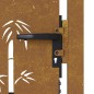 vidaXL Puerta de jardín acero corten diseño bambú 105x130 cm vidaXL Puerta de jardín acero corten diseño bambú 105x130 cm