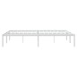 vidaXL Estructura de cama de metal blanca 160x200 cm