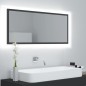 vidaXL Espejo de baño LED acrílico gris 100x8,5x37 cm vidaXL Espejo de baño LED acrílico gris 100x8,5x37 cm