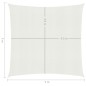 vidaXL Toldo de vela blanco HDPE 160 g/m² 5x5 m vidaXL Toldo de vela blanco HDPE 160 g/m² 5x5 m