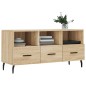vidaXL Mueble de TV madera de ingeniería roble Sonoma 102x36x50 cm vidaXL Mueble de TV madera de ingeniería roble Sonoma 102x36x50 cm