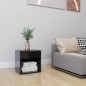 vidaXL Mueble para TV madera contrachapada negro brillo 37x35x37 cm vidaXL Mueble para TV madera contrachapada negro brillo 37x35x37 cm