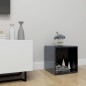 vidaXL Mueble para TV madera contrachapada negro brillo 37x35x37 cm vidaXL Mueble para TV madera contrachapada negro brillo 37x35x37 cm