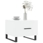 vidaXL Mesa de centro madera de ingeniería brillo blanco 50x50x40 cm vidaXL Mesa de centro madera de ingeniería brillo blanco 50x50x40 cm