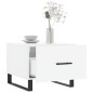 vidaXL Mesa de centro madera de ingeniería brillo blanco 50x50x40 cm vidaXL Mesa de centro madera de ingeniería brillo blanco 50x50x40 cm