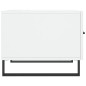 vidaXL Mesa de centro madera de ingeniería brillo blanco 50x50x40 cm vidaXL Mesa de centro madera de ingeniería brillo blanco 50x50x40 cm