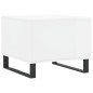 vidaXL Mesa de centro madera de ingeniería brillo blanco 50x50x40 cm vidaXL Mesa de centro madera de ingeniería brillo blanco 50x50x40 cm