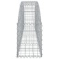 vidaXL Cesta de gaviones forma arco hierro galvanizado 200x30x40/60 cm