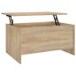 vidaXL Mesa de centro contrachapada roble Sonoma 80x55,5x41,5 cm