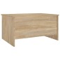 vidaXL Mesa de centro contrachapada roble Sonoma 80x55,5x41,5 cm