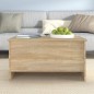vidaXL Mesa de centro contrachapada roble Sonoma 80x55,5x41,5 cm