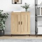 vidaXL Aparador de madera de ingeniería roble Sonoma 69,5x34x90 cm vidaXL Aparador de madera de ingeniería roble Sonoma 69,5x34x90 cm