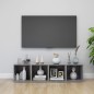vidaXL Mueble de TV 4uds madera contrachapada gris hormigón 37x35x37cm vidaXL Mueble de TV 4uds madera contrachapada gris hormigón 37x35x37cm
