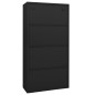 vidaXL Armario oficina acero y vidrio templado antracita 90x40x180 cm vidaXL Armario oficina acero y vidrio templado antracita 90x40x180 cm
