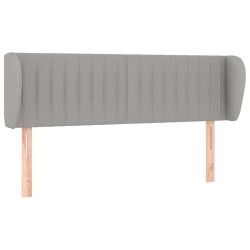 vidaXL Cabecero de tela gris claro 147x23x78/88 cm