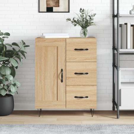 vidaXL Aparador de madera de ingeniería roble Sonoma 69,5x34x90 cm