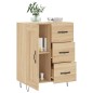 vidaXL Aparador de madera de ingeniería roble Sonoma 69,5x34x90 cm vidaXL Aparador de madera de ingeniería roble Sonoma 69,5x34x90 cm