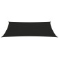 vidaXL Toldo de vela HDPE negro 160 g/m² 2x5 m vidaXL Toldo de vela HDPE negro 160 g/m² 2x5 m